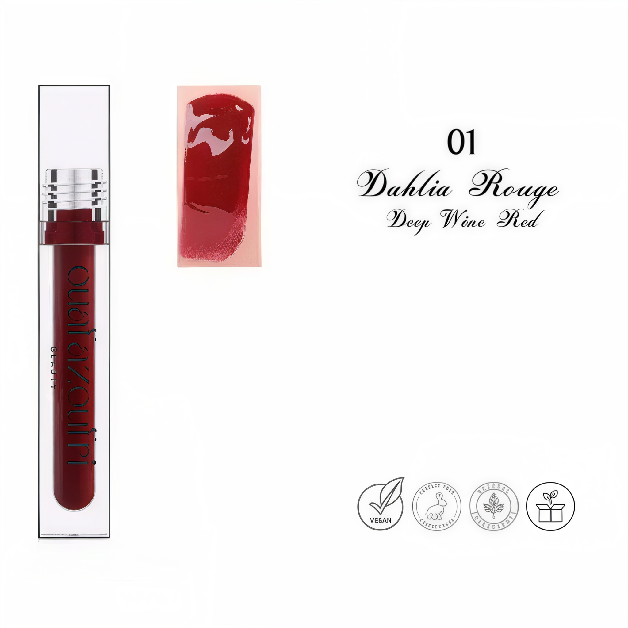 01 Dahlia Rouge - Deep Wine Red